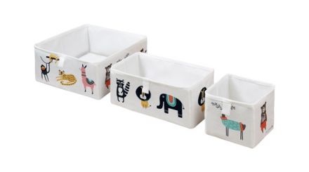 Set of 3 boxes animal world