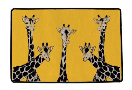 Rohožka friendly giraffes 90 x 60 cm