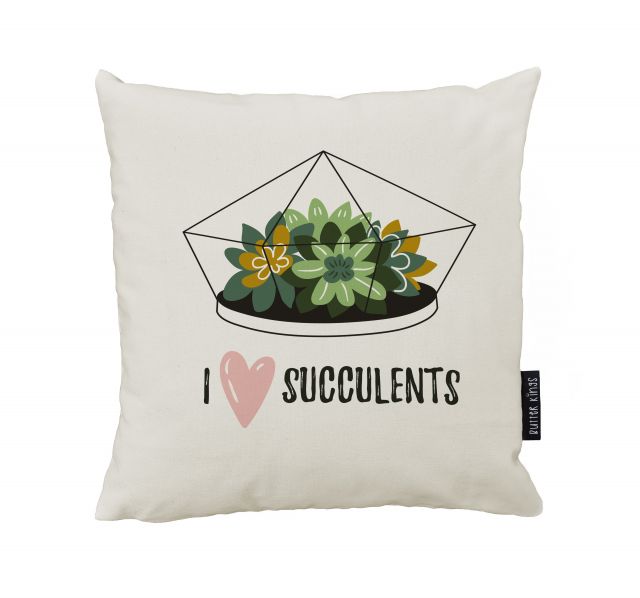 Polštář succulents in love