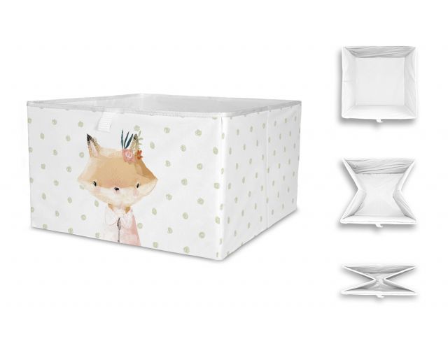 Úložná krabice Girl Fox, 20x32 cm