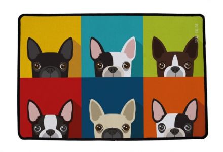 Rug multifunctional which frenchie, 90x60cm