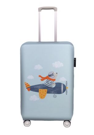 luggage cover best friends - pilot bear