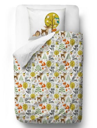 bedding set forest animals