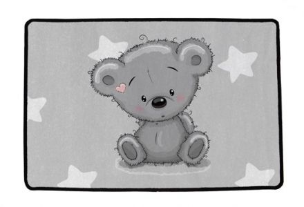 Kinderteppich multifunktional grey teddy 90 x 60 cm