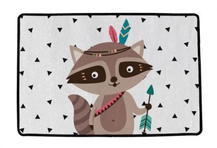Kinderteppich multifunktional indian raccoon 90 x 60 cm
