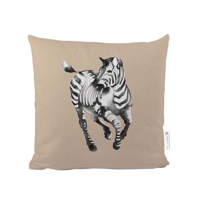 Polštář zebra friend, bavlněný satén