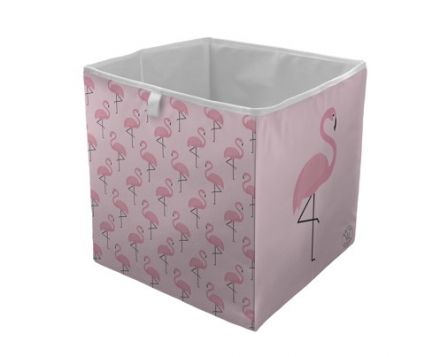 Storage box amazing flamingos, 32x32cm