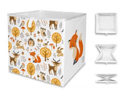 Úložná krabice forest fox, 32x32 cm