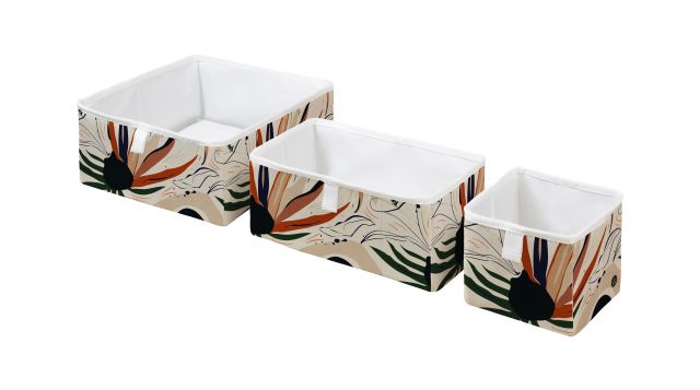 Storage boxes set of 3 late bloom