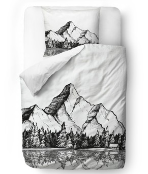 Bedding set cabin in the mountains 135x200/80x80cm