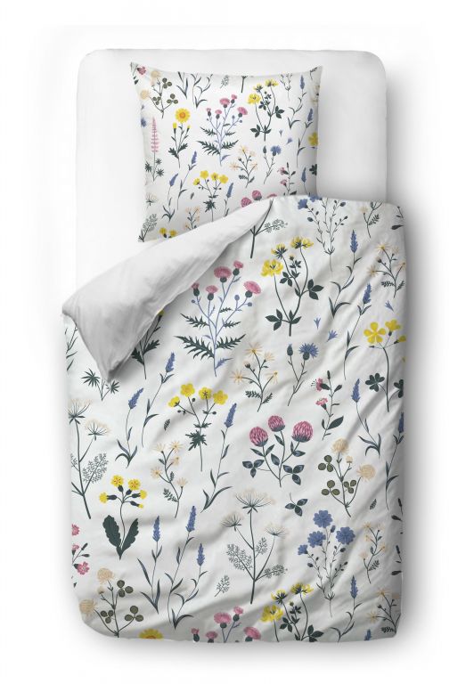 Bedding set delicate flowers 140x200/90x70cm