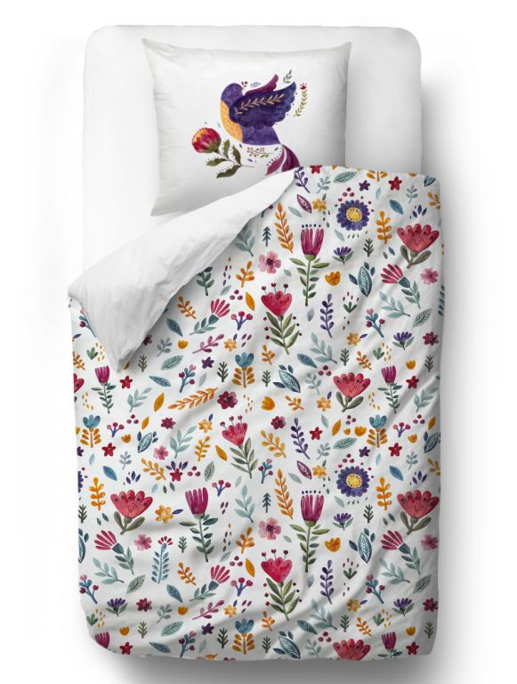 Bedding set meadow in spring 140x220/90x70cm