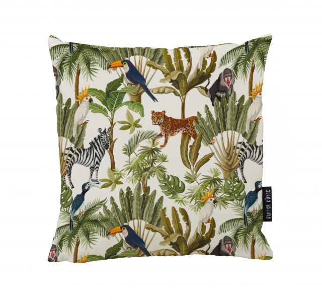 Cushion cover the mighty jungle, canvas cotton