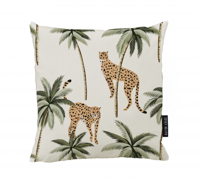Cushion cover cheetah paradise, canvas cotton