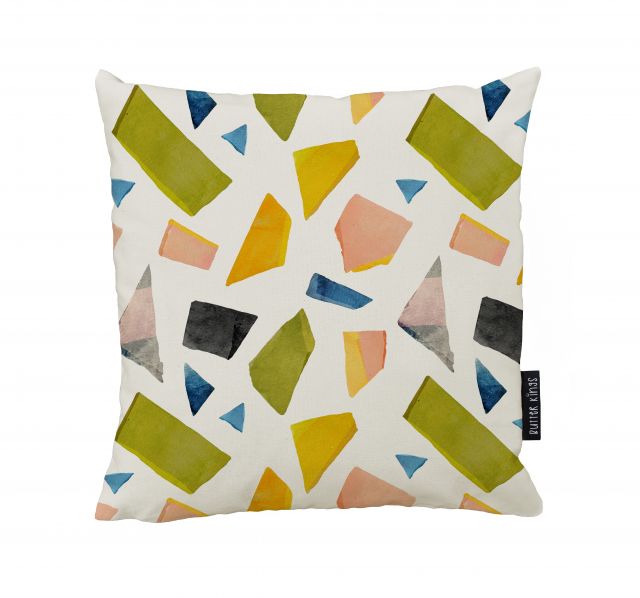 Cushion cover abstract gems, canvas cotton