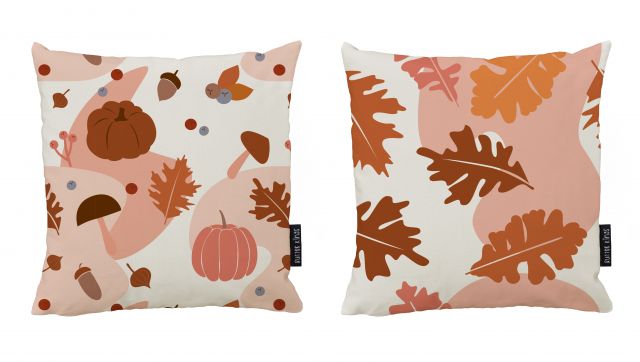 Set of 2 cushion covers fall time