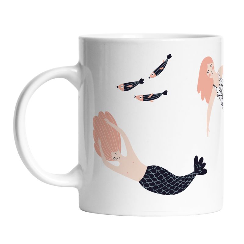 Mug swim with mermaid