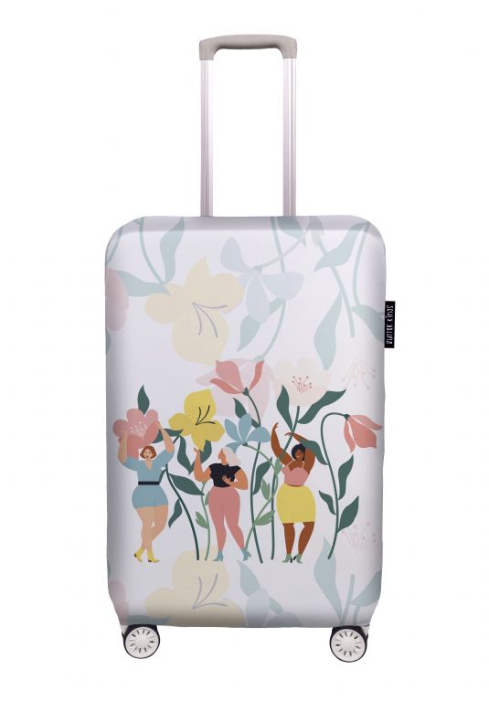 Luggage cover flower woman, size S