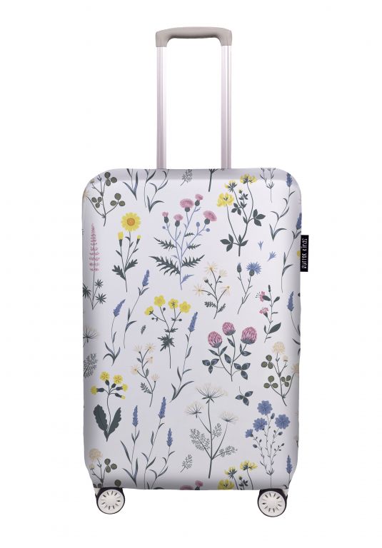 Luggage cover delicate flowers, size S