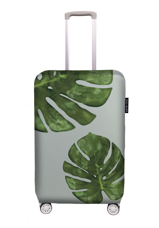 Luggage cover monstera in detail, size S