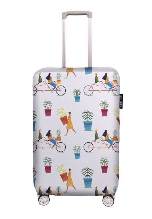 Luggage cover plant day, size S
