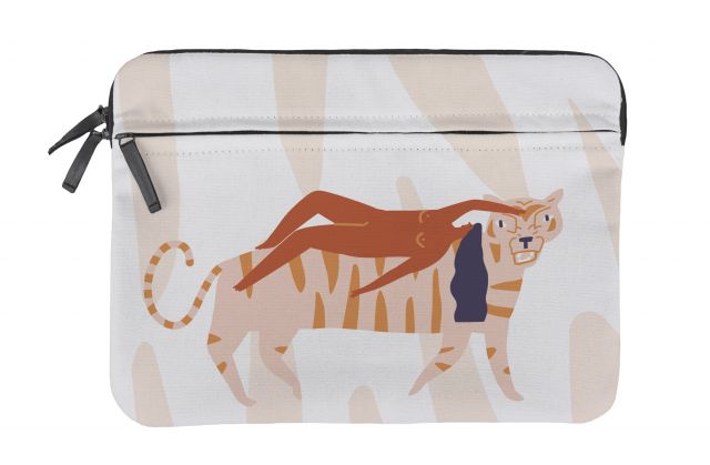 Laptop cover riding on the tiger, 35x25cm