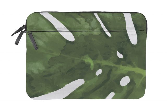 Laptop cover monstera in detail, 35x25cm