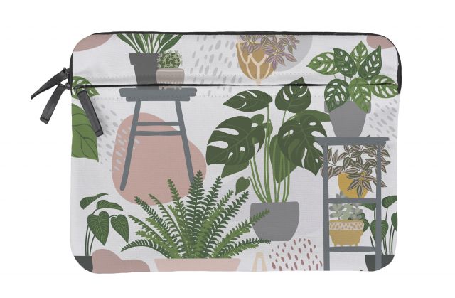 Laptop cover green home, 35x25cm