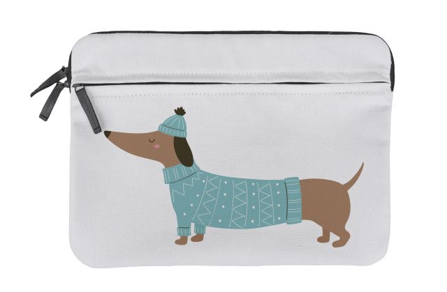Laptop cover holiday dachshunds, 35x25cm