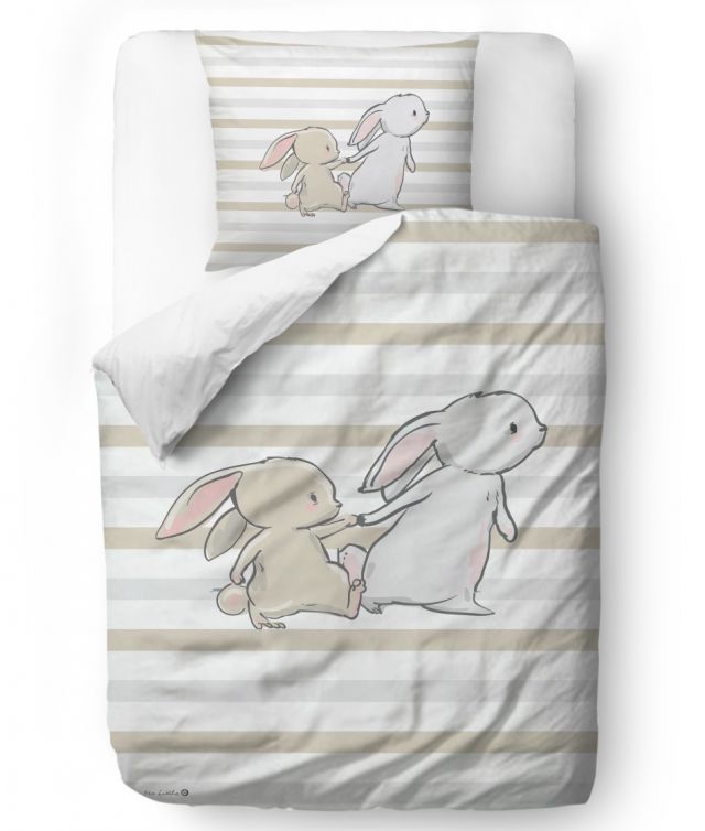 Bedding set bunny brothers 155x200/90x70cm