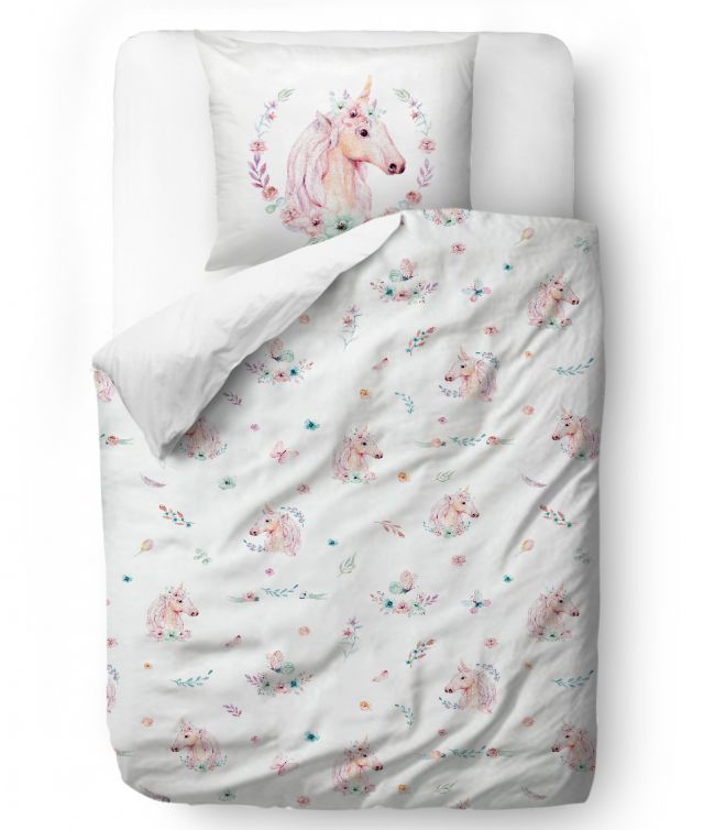 Bedding set sweet unicorn 155x200/90x70cm