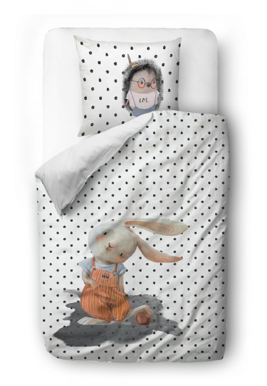 Bedding set forest school-boys from the forest 155x200/90x70cm