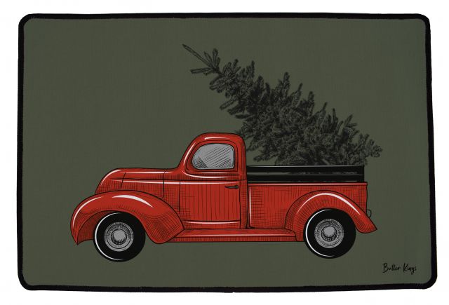 Doormat Christmas truck, 75x45cm