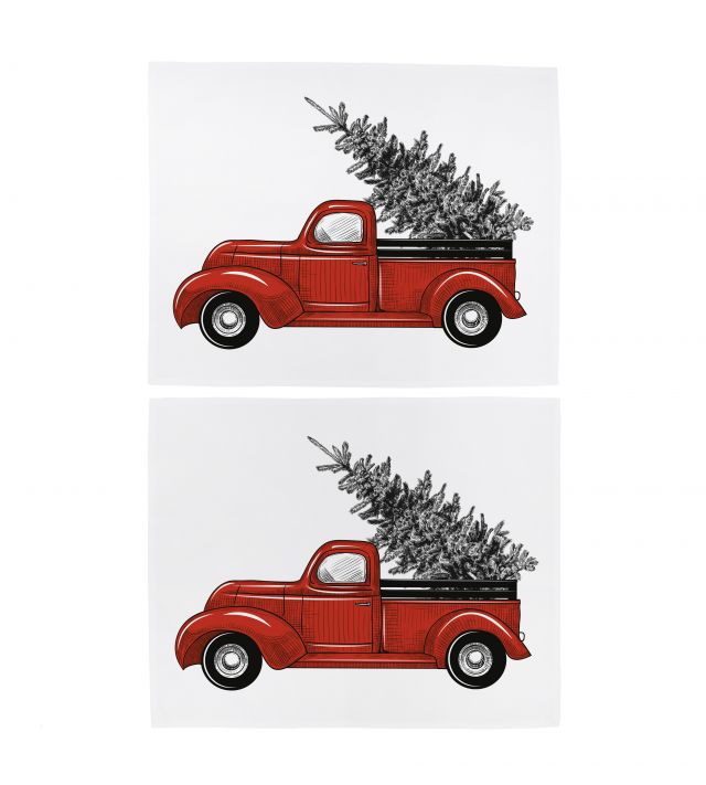 Placemats Christmas truck