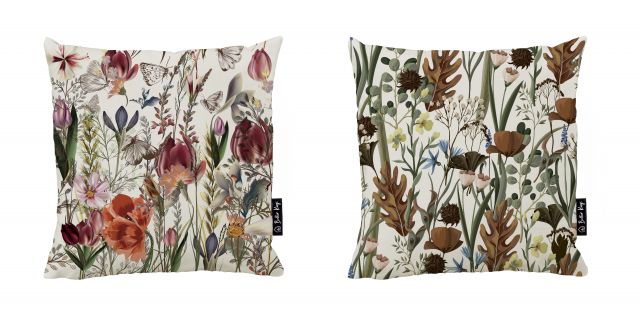 Set of 2 cushion covers floral