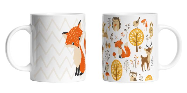 Set of 2 mug forest friends