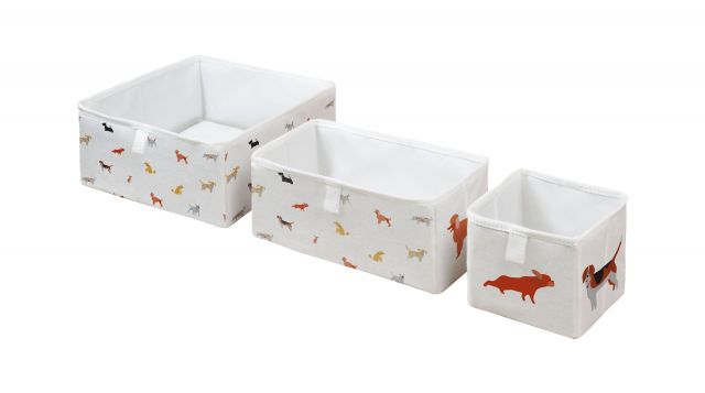 Storage boxes set of 3 dog land