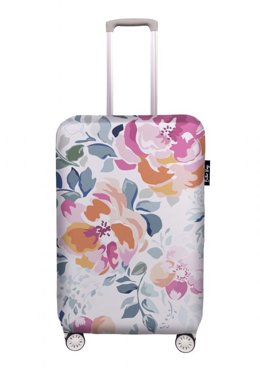 Luggage cover roses from my garden, size S