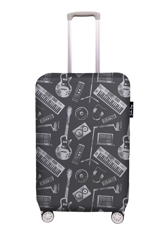 Luggage cover music for life, size S