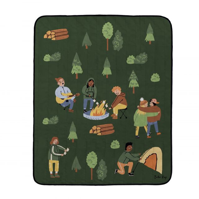Picnic blanket camping life