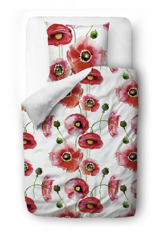 Bedding set floral art, 135x200/60x50cm