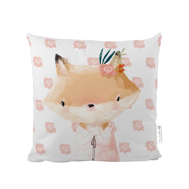 Cushion cover forest school-girl fox