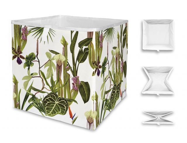 Storage box  welcome to exotic garden, 32x32cm