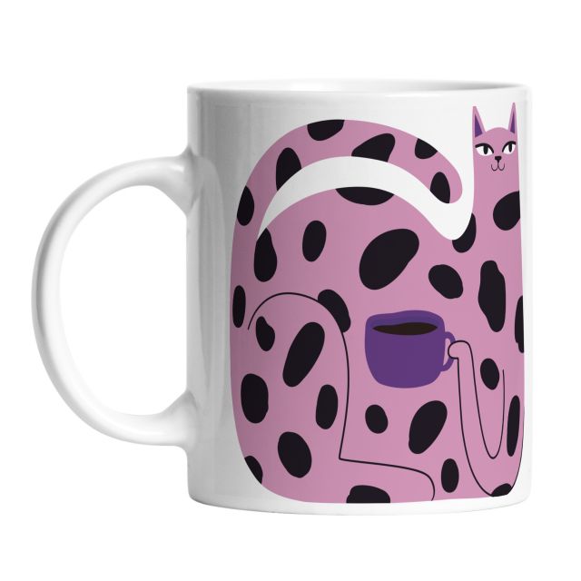 Mug pink cat