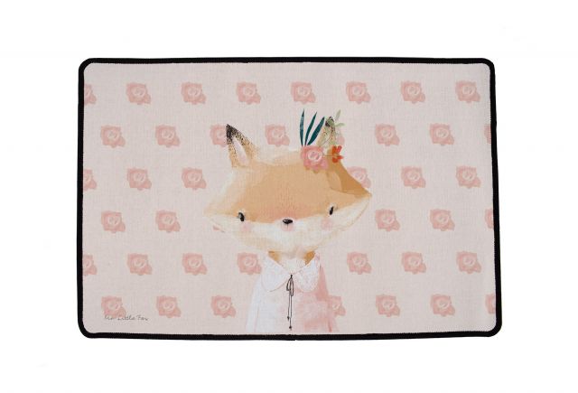 Rug multifunctional forest school-girl fox, 75 x 45 cm