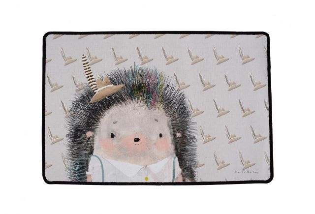 Rug multifunctional forest school-hedgehog boy, 75 x 45 cm