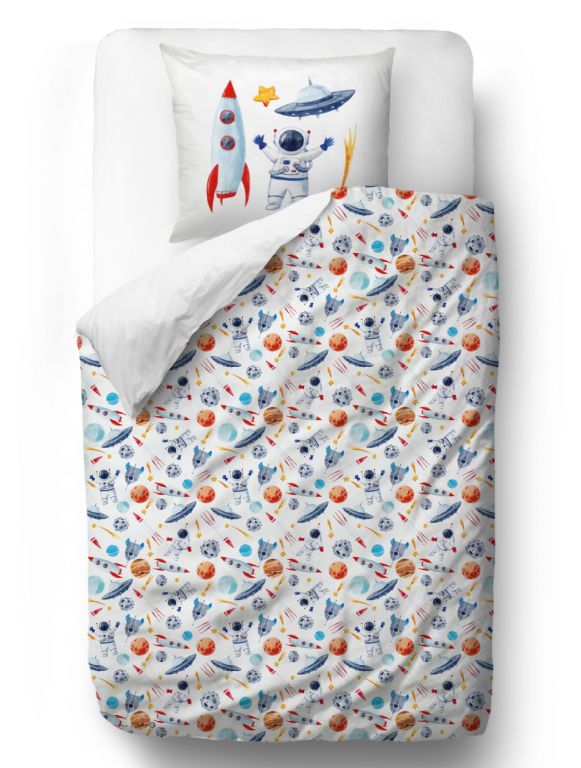 Kids bedding set let's go to space