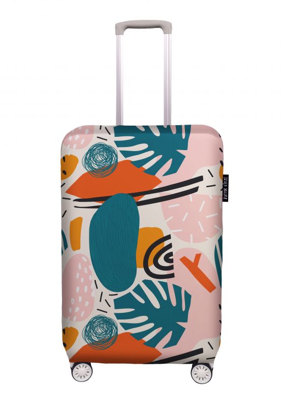 Luggage cover monstera blossom 50 x 72 cm (up to 65 x 85 cm)