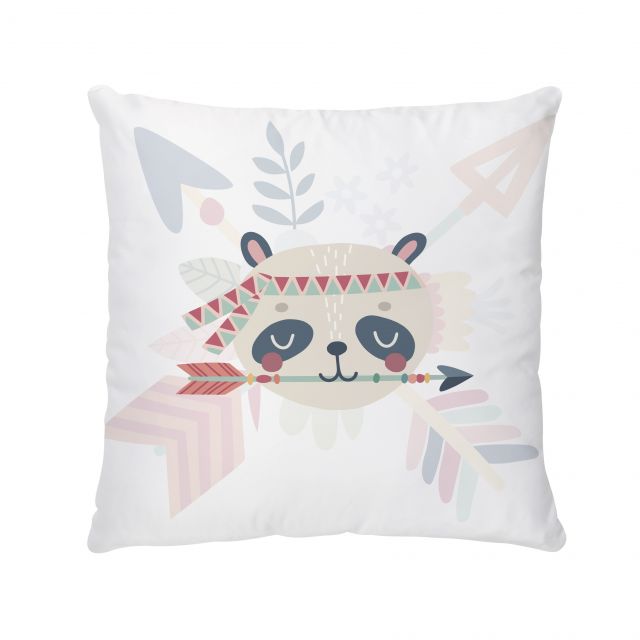 Cushion cover indian panda, cotton