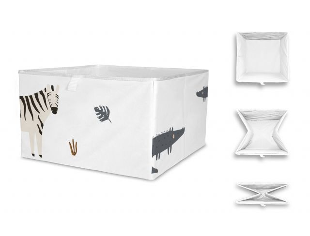 Storage box safari animals, 20x32cm